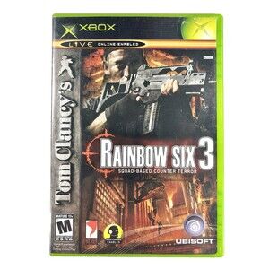 Tom Clancy’s Rainbow Six 3 Microsoft Xbox Complete with Manual Tested